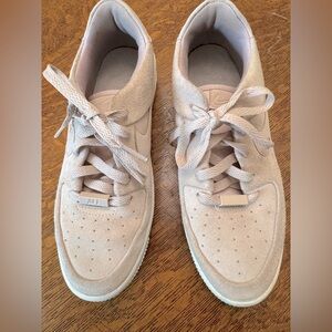 Nike Women's pink suede AF1 Sneakers